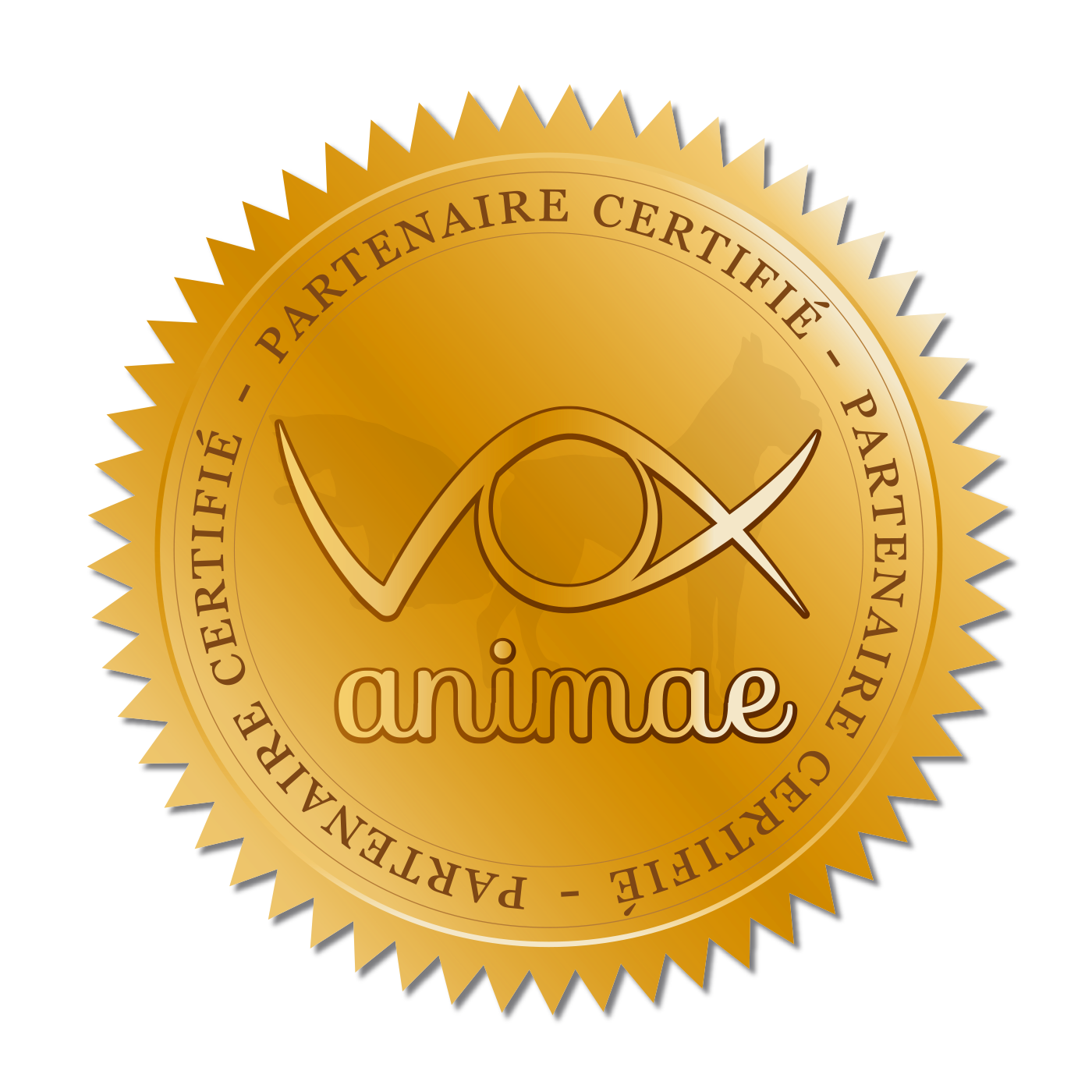 badge logo partenaires vox animae en références au partenariat avec cet organisme